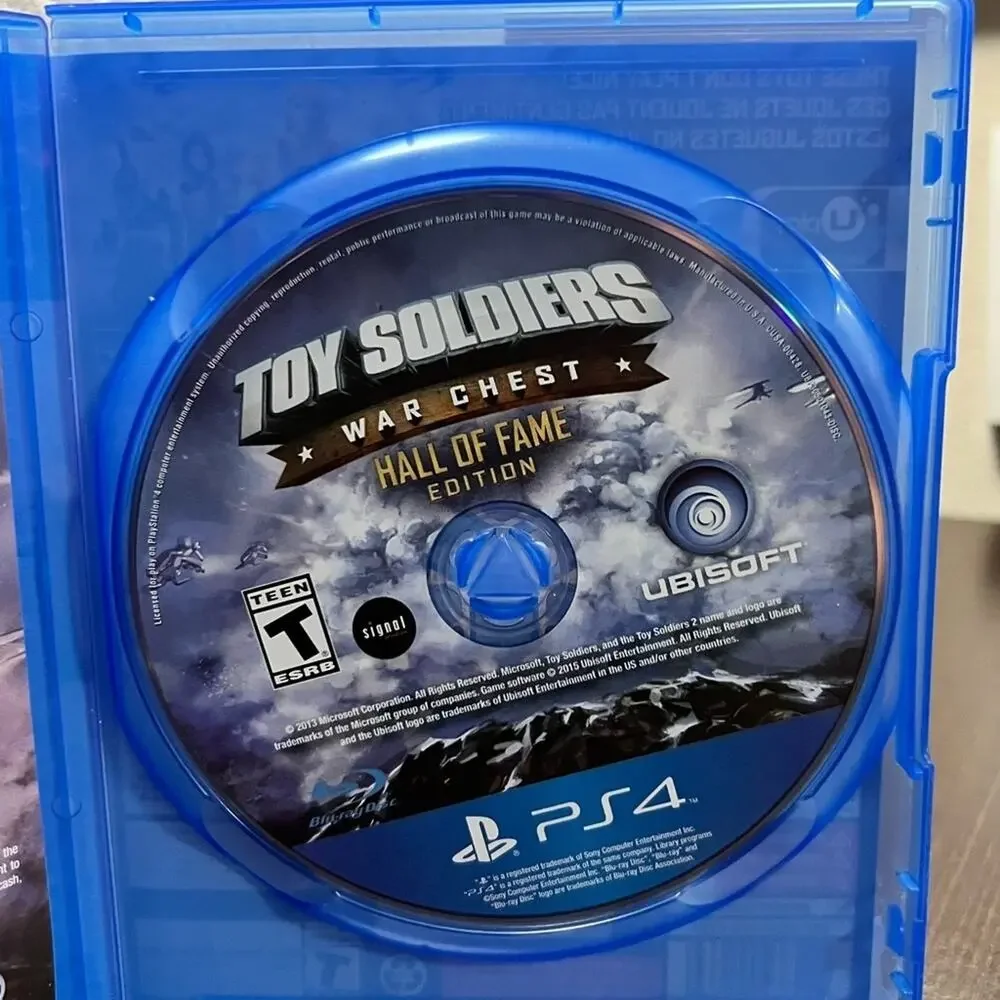 TOY Soldiers War Chest Hall of Fame Edition PS4 Game Complete CIB Disc Works